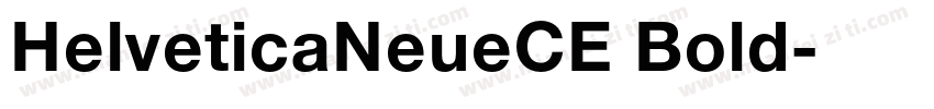 HelveticaNeueCE Bold字体转换